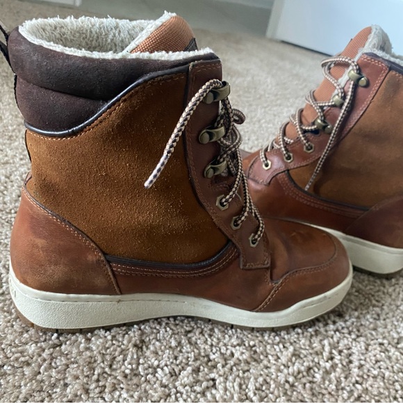 Timberland Gently Used Men's Raystown Waterproof Leather Brown Boots Size 7.5 - Picture 11 of 16